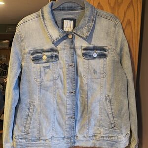 LC Lauren Conrad Light Blue Jean Jacket